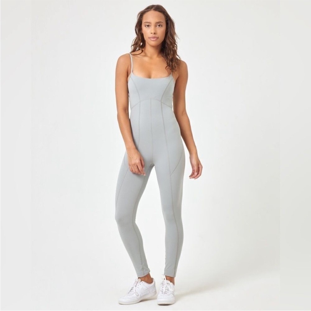 NWT L*Space Go The Distance Jumpsuit in Sage Green‎ Size XL